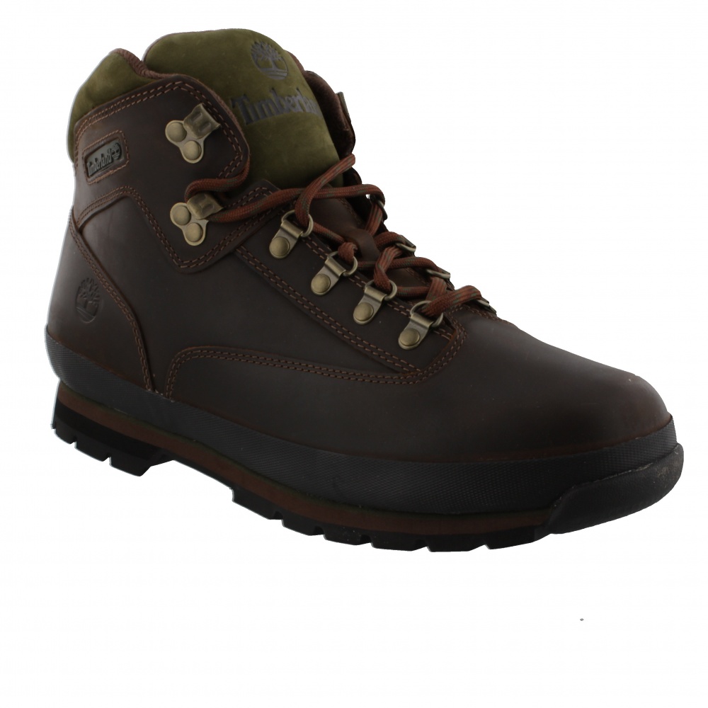 Timberland EURO HIKER MID HIKER BOOT 095100 Md Brown Full Grain Leather